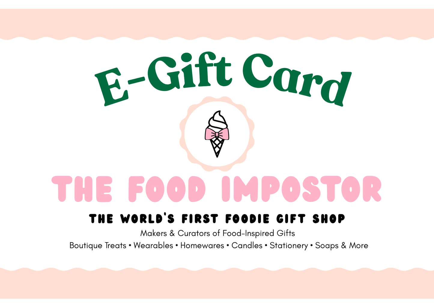 The Food Impostor Gift Card