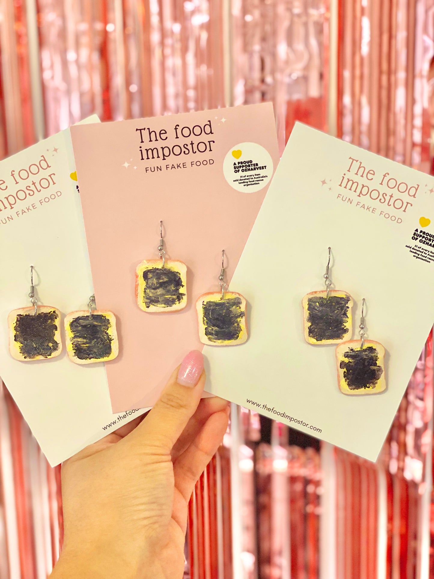 Realistic Vegemite Toast Earrings