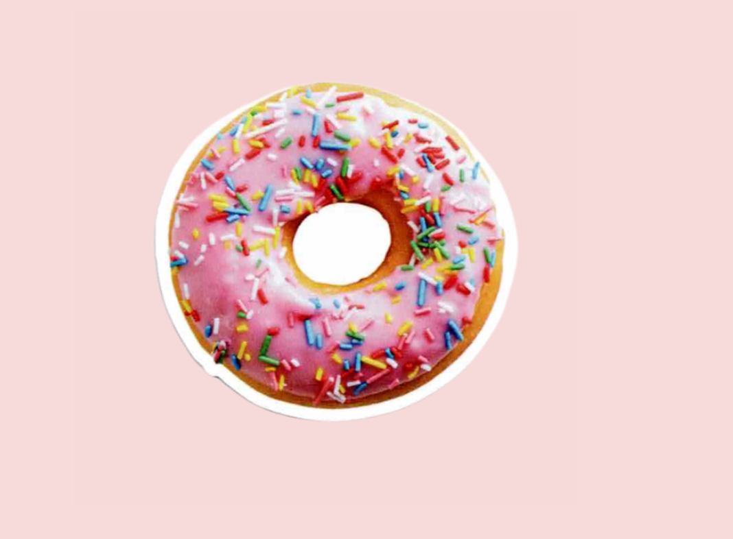 Strawberry Donut Vinyl Sticker