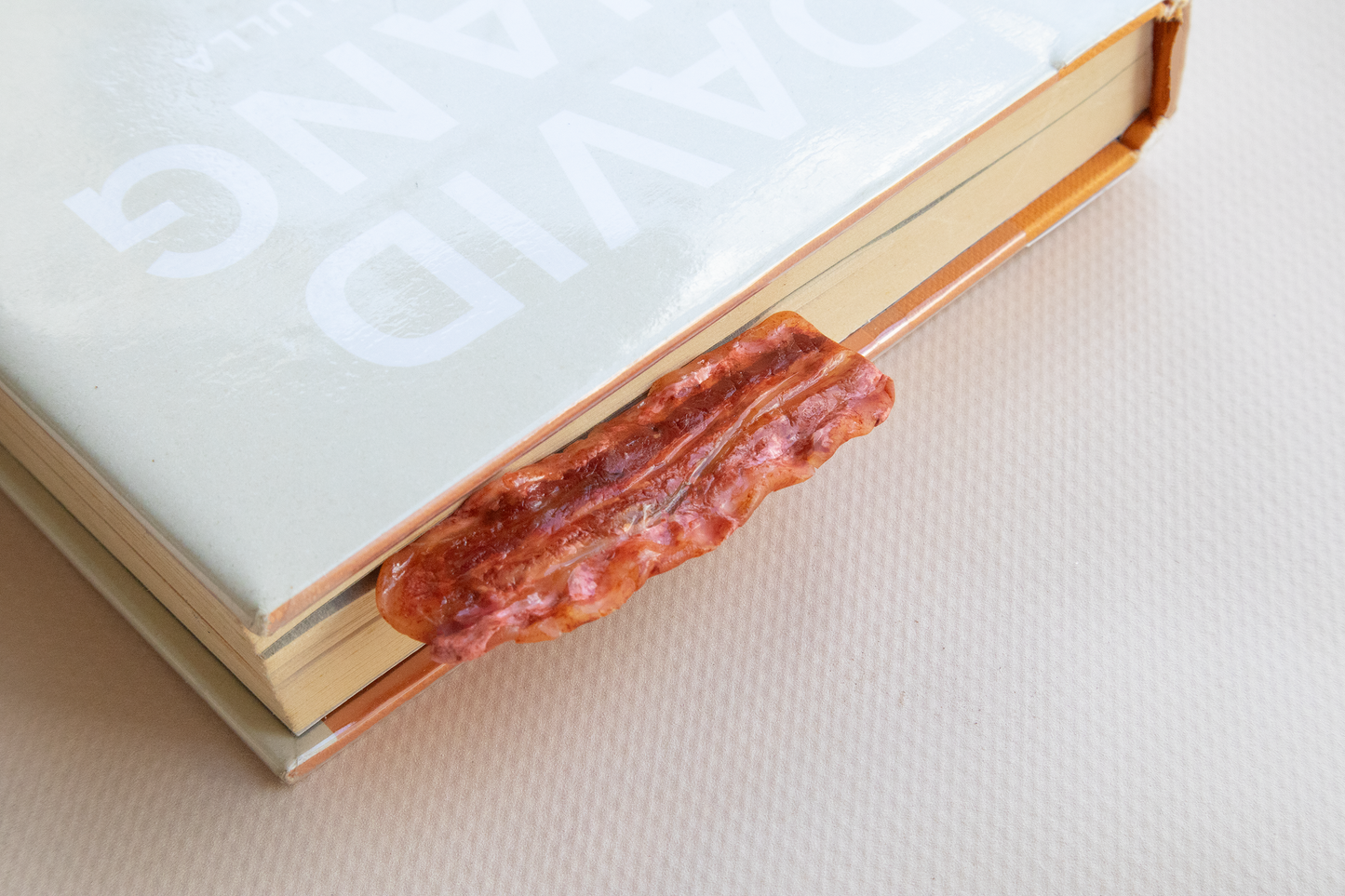 NEW! Realistic CRISPY BACON Bookmark – Handmade Food-Themed Gift for Book Lovers