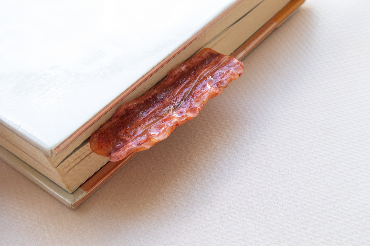 NEW! Realistic CRISPY BACON Bookmark – Handmade Food-Themed Gift for Book Lovers