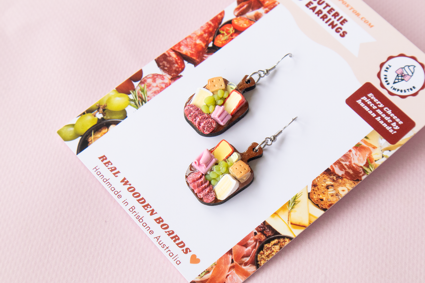 BESTSELLER ✨ Charcuterie Board Earrings - on real Tasmanian Oak boards!