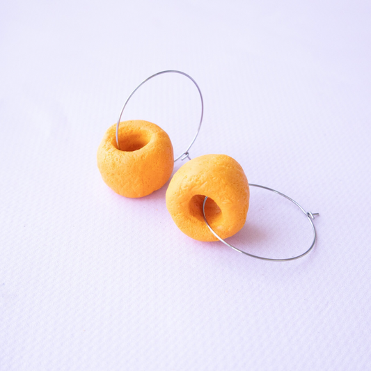 CHEEZEL Earrings on hoops RESTOCKED
