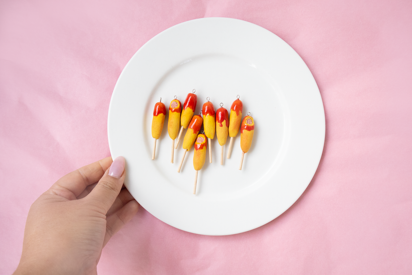 Dagwood Dog / Corn Dog Earrings