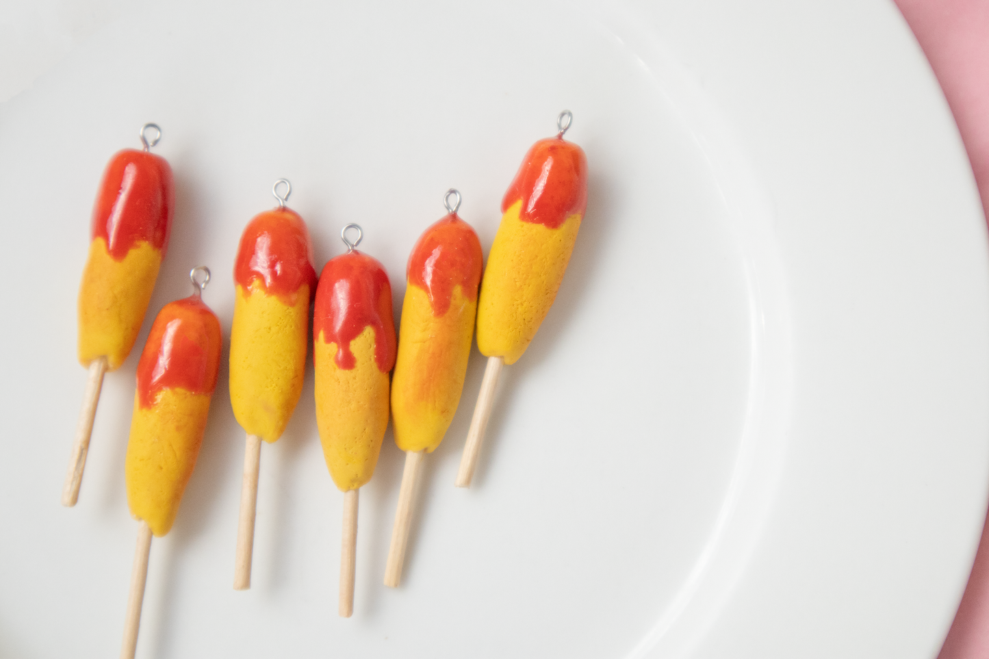 Dagwood Dog / Corn Dog Earrings
