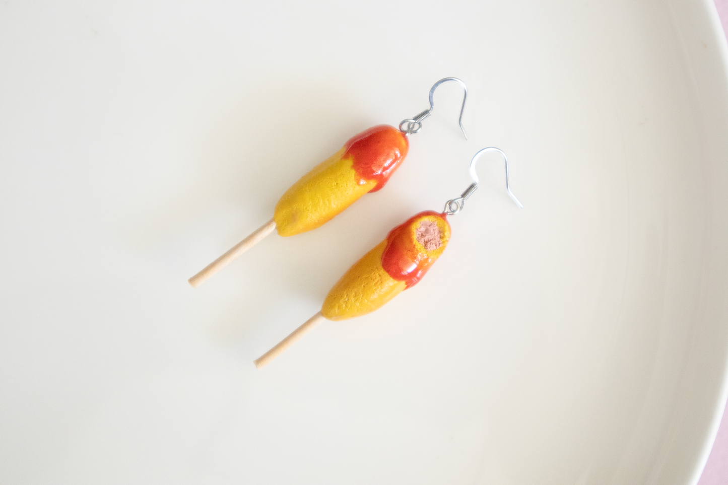 Dagwood Dog / Corn Dog Earrings