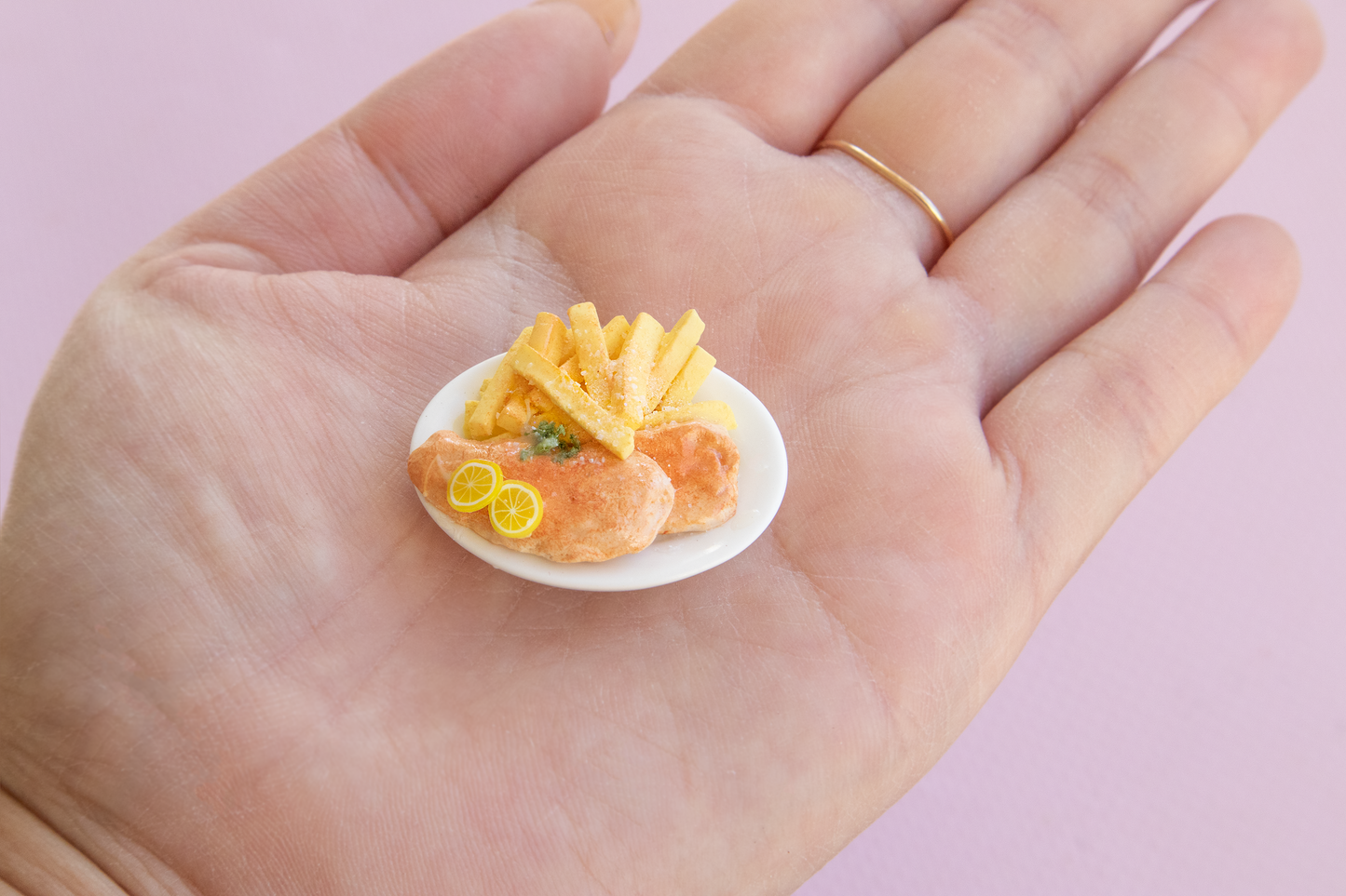 NEW! Fish and Chip Earrings – Handmade Food Jewelry, Polymer Clay Dangle Earrings