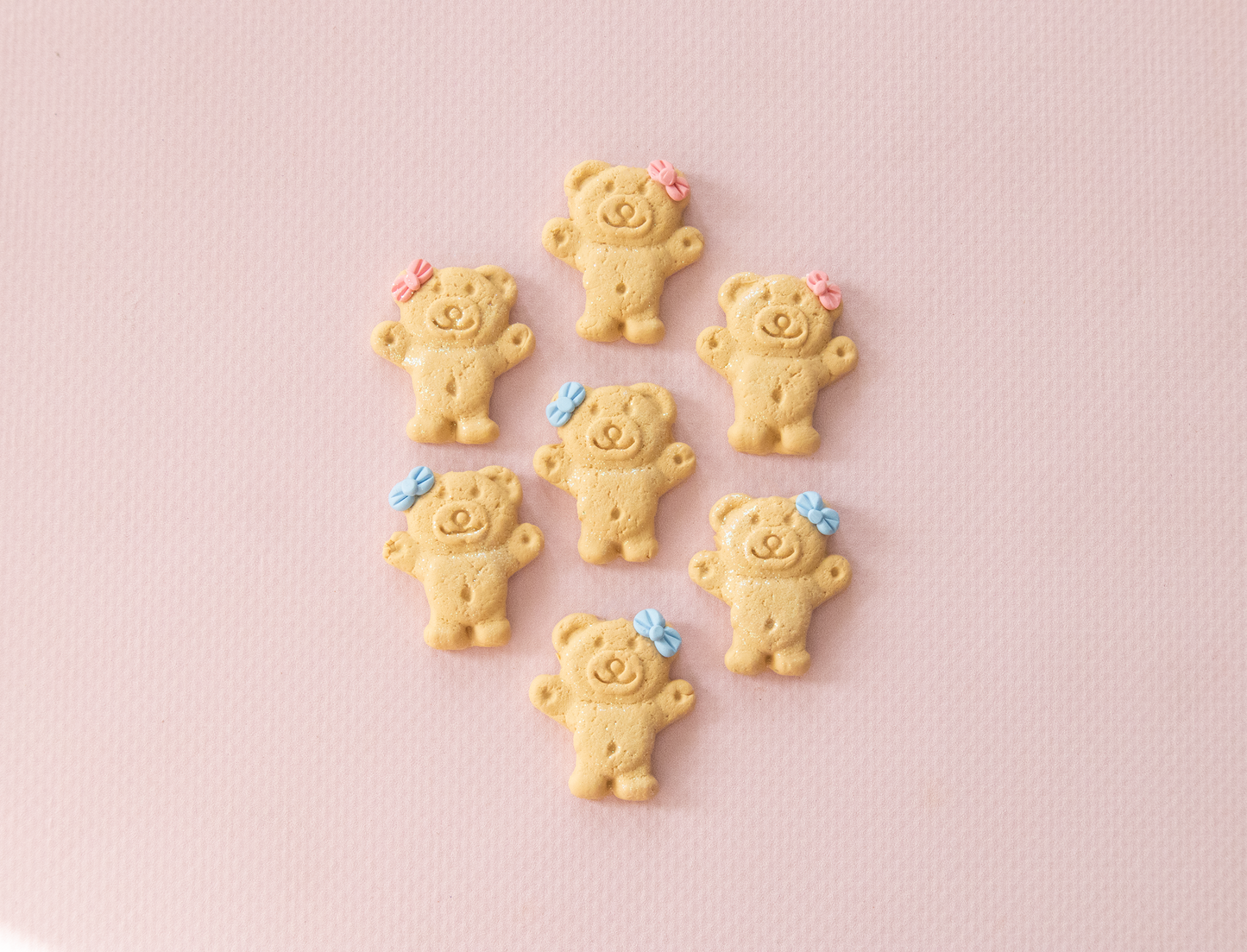 NEW! Glitter Honey Tiny Teddy Earrings – Realistic Handmade Aussie Biscuit Accessories | Polymer Clay Jewelry