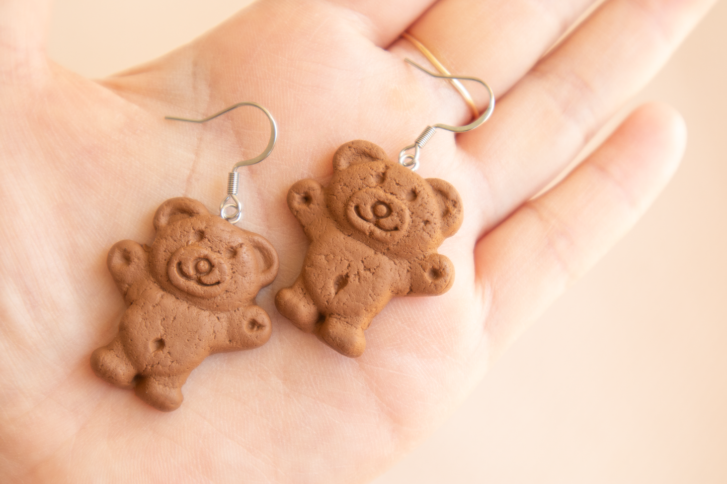 'Happy' TINY TEDDY Earrings