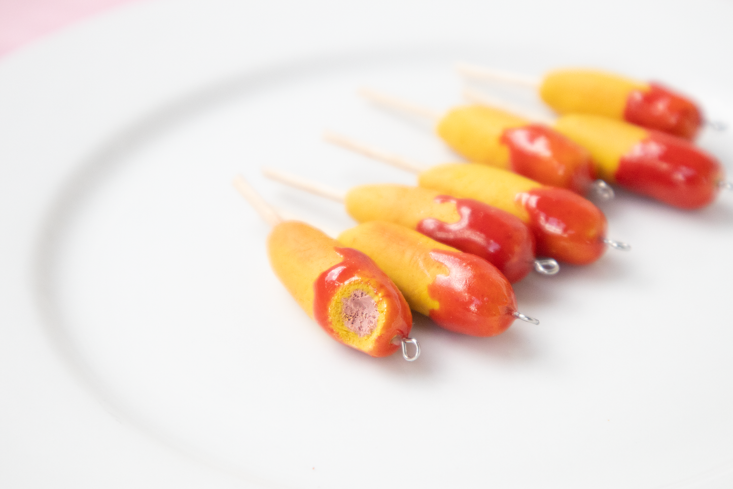 Dagwood Dog / Corn Dog Earrings