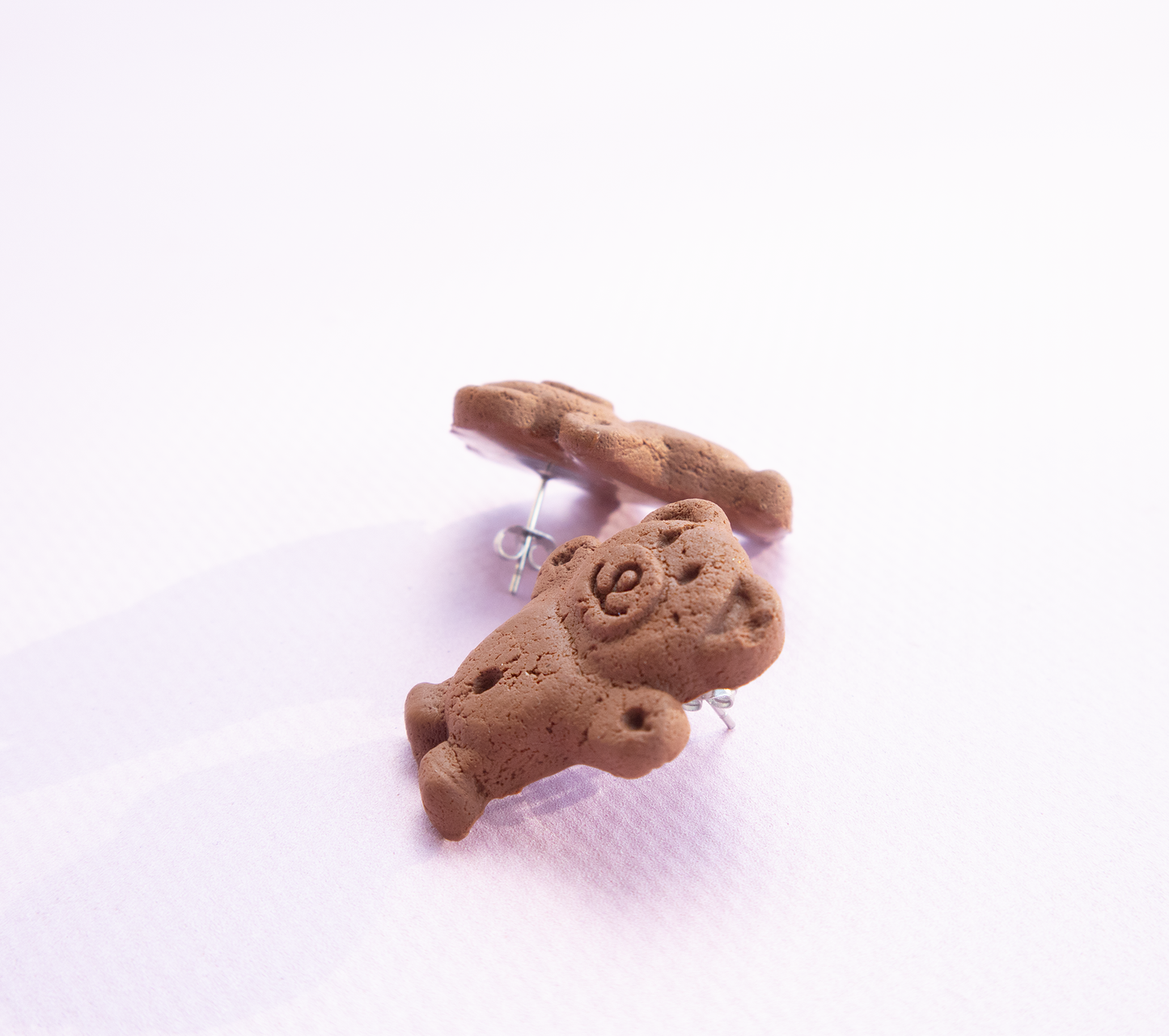 Happy Tiny Teddy choc studs