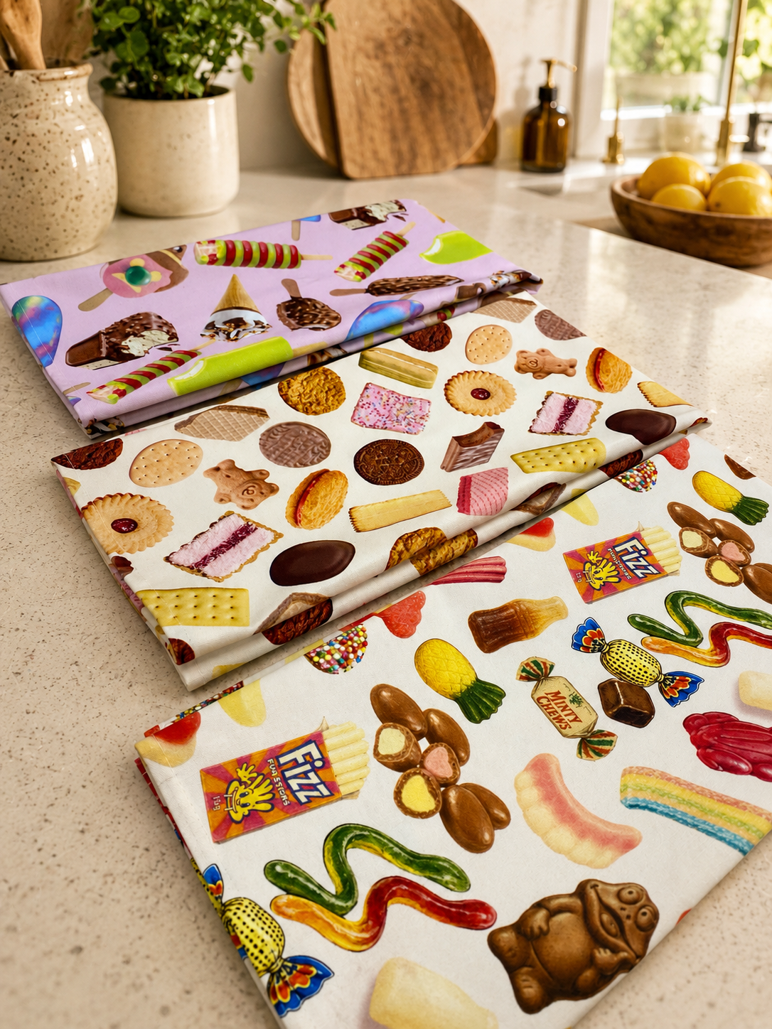NEW! Aussie Lolly  Tea Towel | 100% Cotton | 50 x 70cm