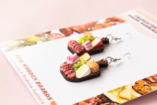 BESTSELLER ✨  Charcuterie Board Earrings - on real Tasmanian Oak boards!