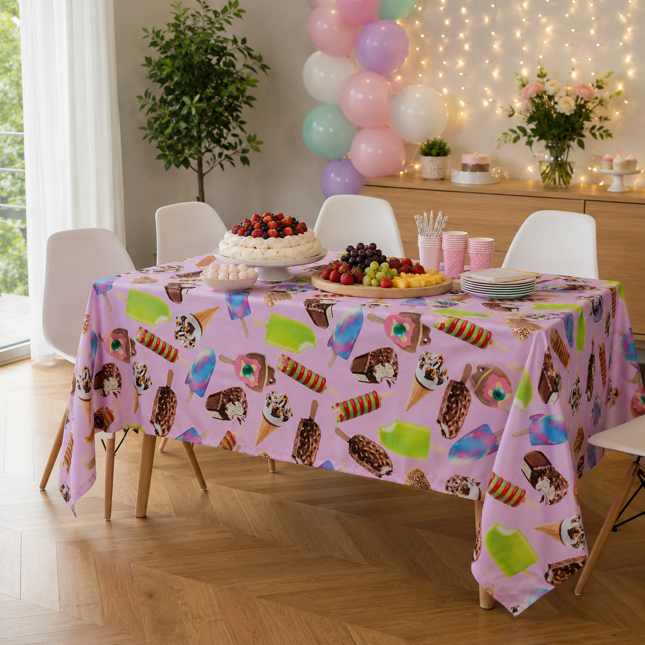 Aussie Ice Cream Tablecloth | 150 x 250 cm | Australian Party Tablecloth | Pre-Order