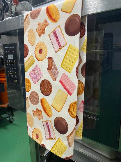NEW! Aussie Bikkie Tea Towel | 100% Cotton | 50 x 70cm | Metro Confetti