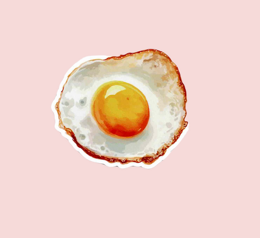 Fried Egg Vinyl Sticker