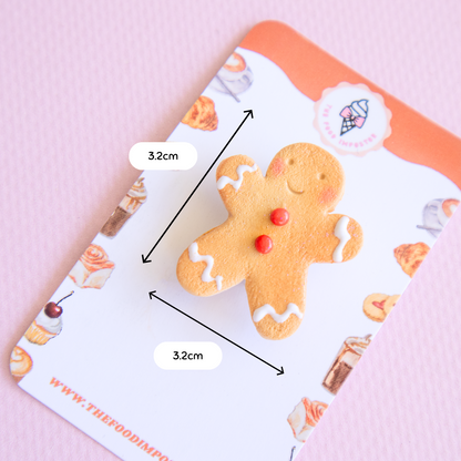 NEW!  Christmas Ginger Bread Man BROOCH