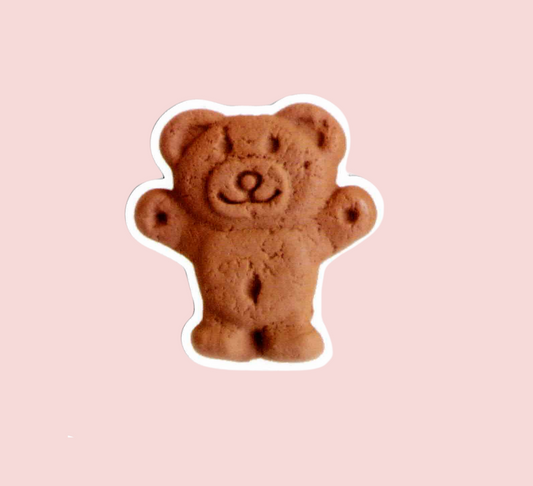 Happy Tiny Teddy Vinyl Sticker