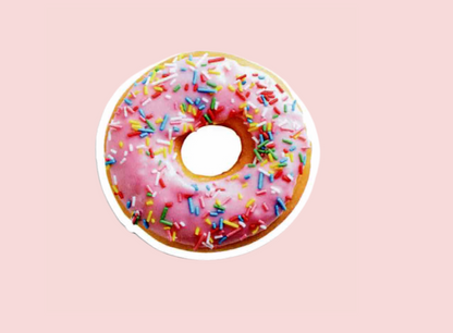 Strawberry Donut Vinyl Sticker