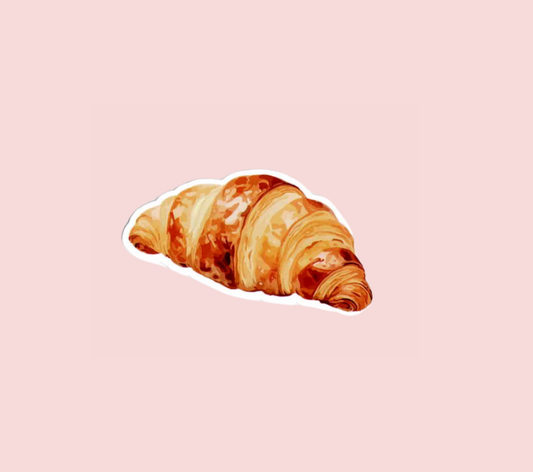 Croissant Vinyl Sticker