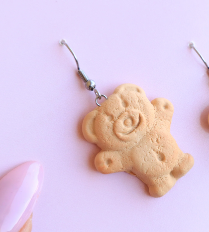 TINY TEDDY HAPPY & CHEEKY EARRINGS/BROOCH/KEYCHAIN