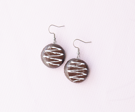NEW! 🍫🎂 Woolies Mud Cake Earrings – Handmade in Brisbane