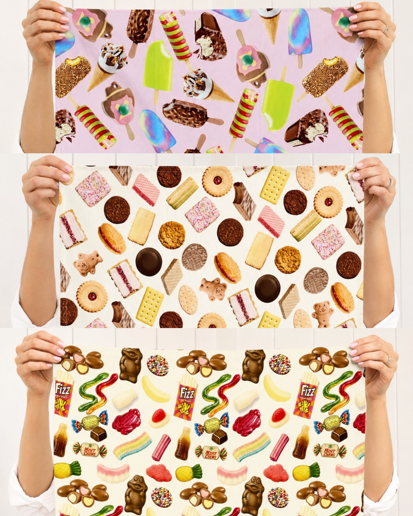 Aussie Ice Cream Tea Towel | 100% Cotton | 50 x 70cm