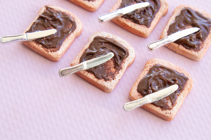 NEW! Nutella Toast Earrings – Handmade Food Jewelry, Polymer Clay Dangle Earrings