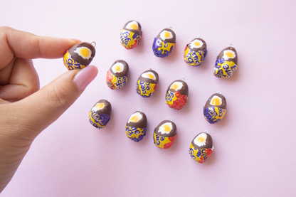 NEW! Hyper realistic CREME EGG Earrings with real foil ⭐️🍫🐰