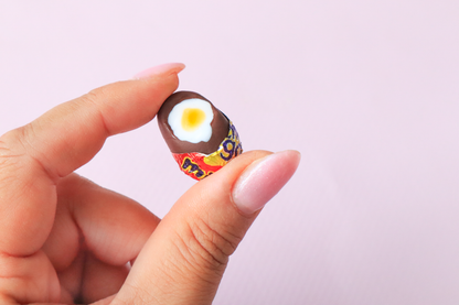 NEW! Hyper realistic CREME EGG Earrings with real foil ⭐️🍫🐰