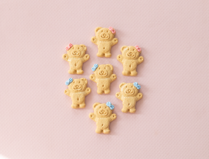 NEW! Glitter Honey Tiny Teddy Earrings  – Realistic Handmade Aussie Biscuit Accessories | Polymer Clay Jewelry