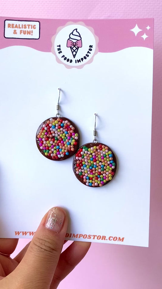 REALISTIC CHOCOLATE FRECKLE  EARRINGS