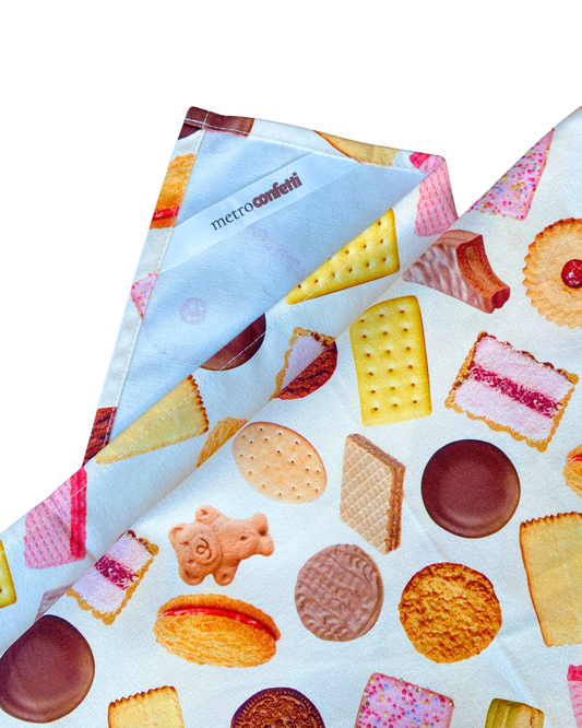 Aussie Bikkie Tea Towel | 100% Cotton | 50 x 70cm | Metro Confetti