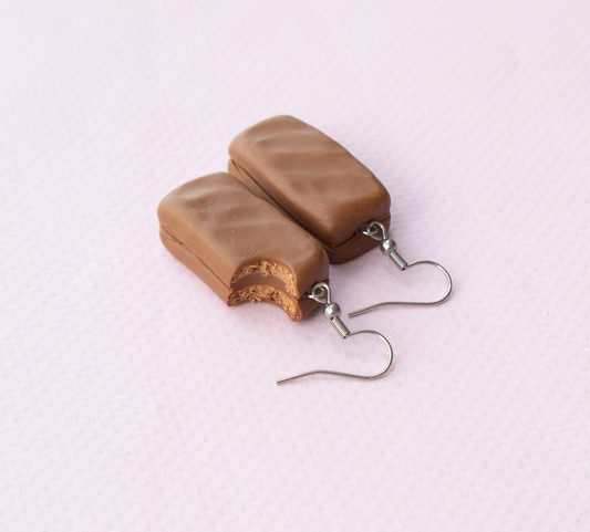 NEW! 🍫 Tim Tam Earrings – Handmade in Brisbane