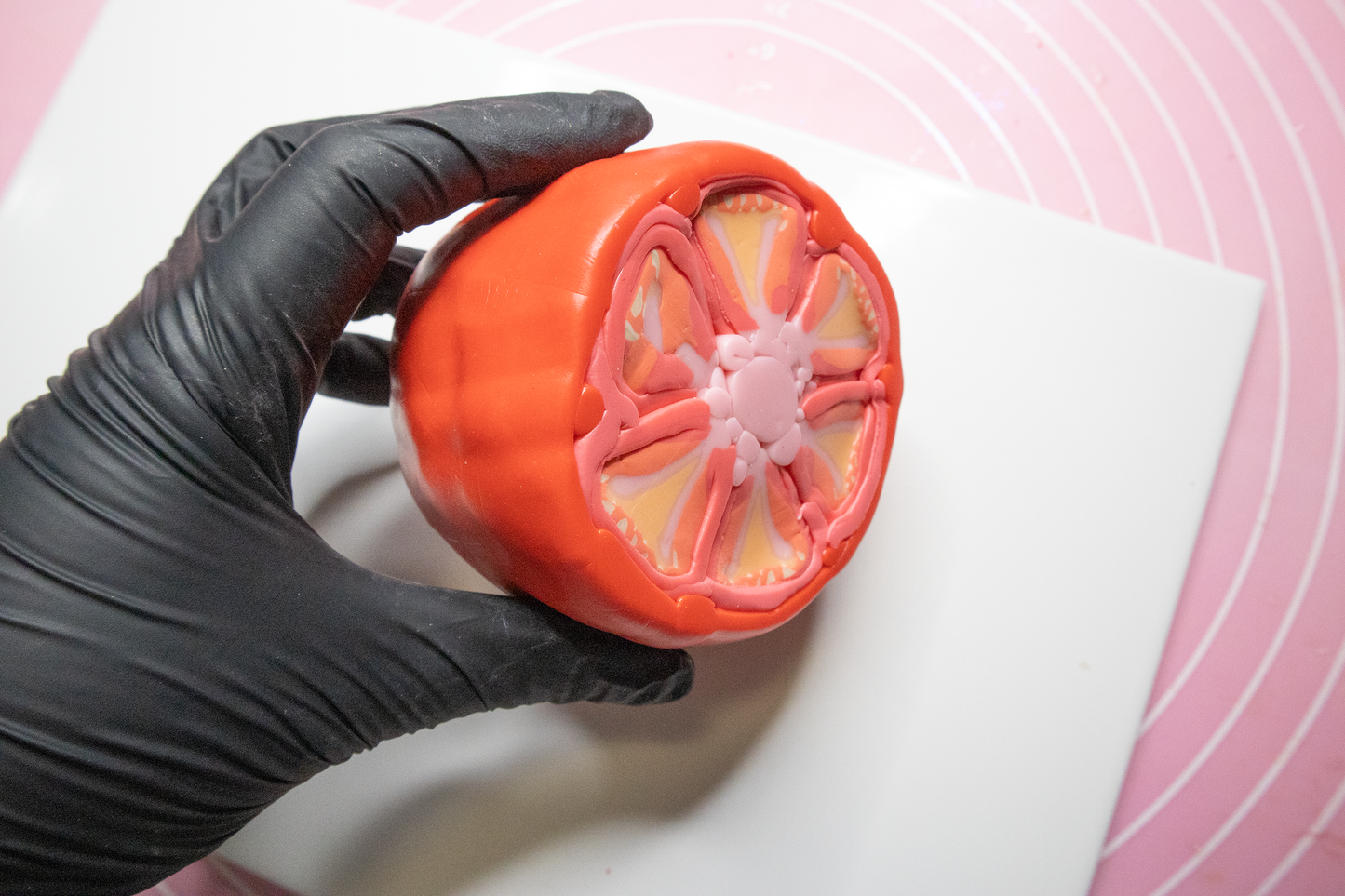 Realistic Mega Tomato Slice Earrings – Handmade Food Jewellery, Polymer Clay Dangles